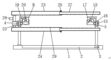 A glass production equipment that facilitates stable transmission