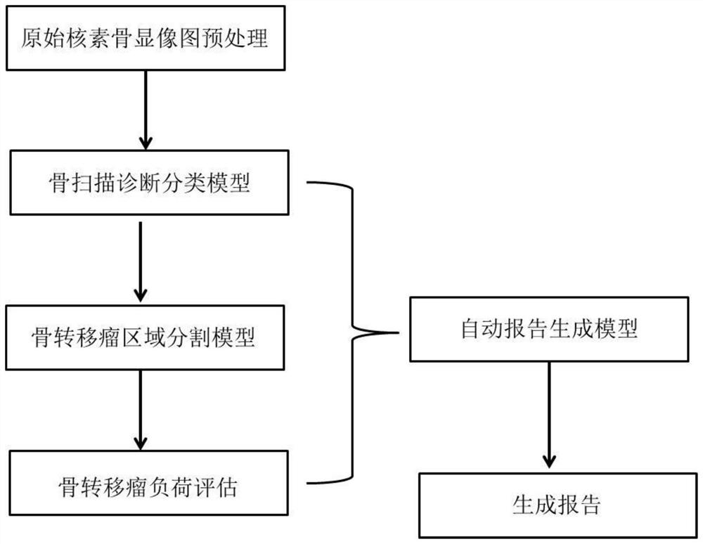 Diagnosis method for bone metastasis tumor in nuclide bone imaging based on deep learning