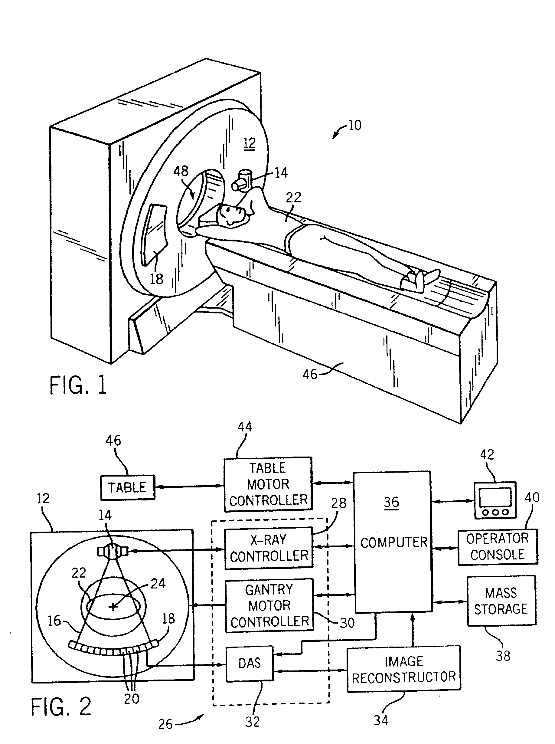 CT detector array having non-pixelated scintillator array