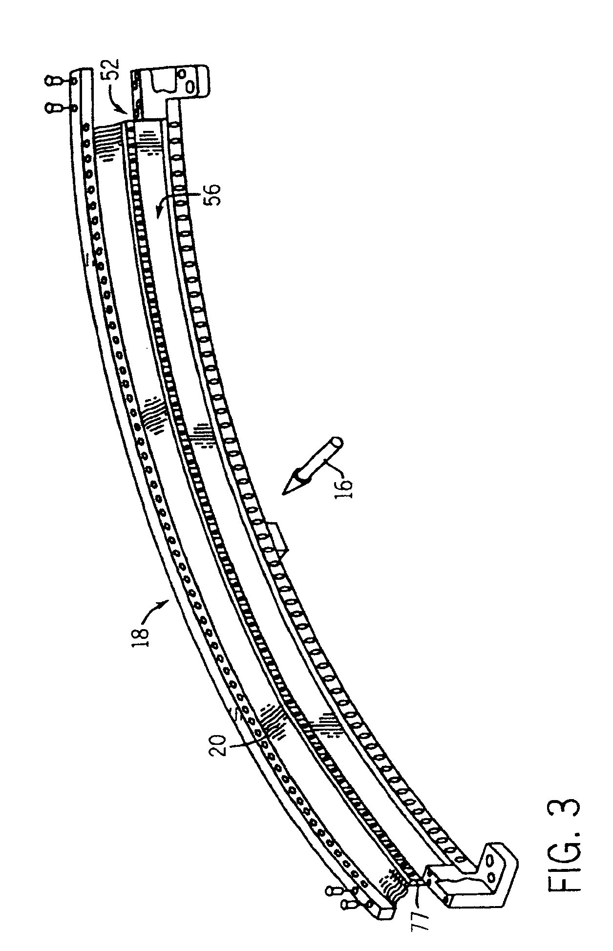 CT detector array having non-pixelated scintillator array