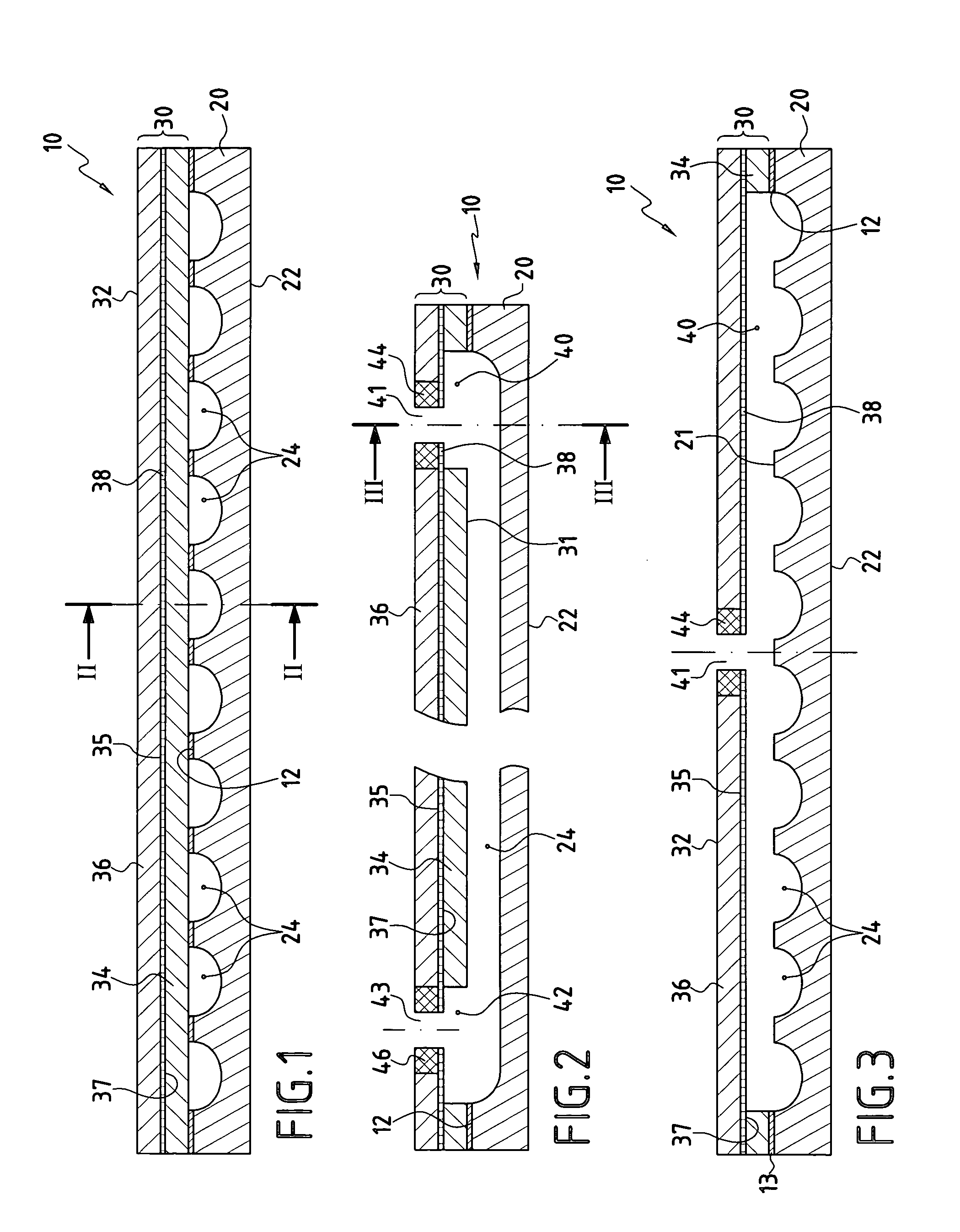 Active cooling panel of thermostructural composite material and method for its manufacture