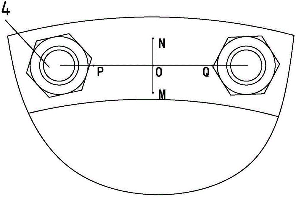 Aeroengine low pressure turbine shaft disc fastening force detection method and device based on linear laser displacement sensor set