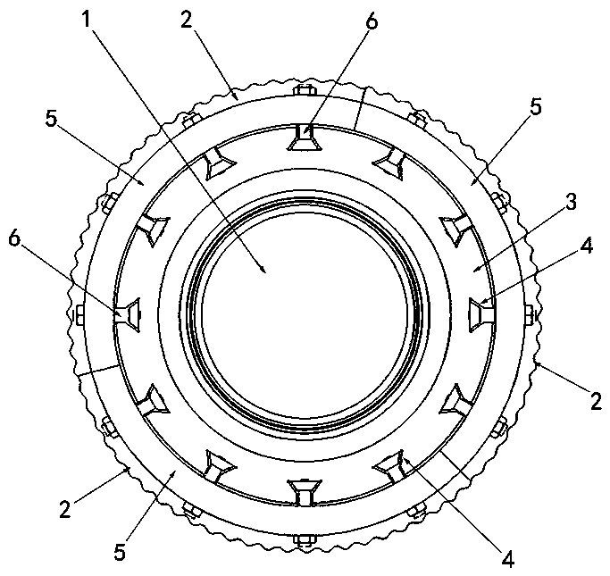 Detachable roller special for composite plate rolling