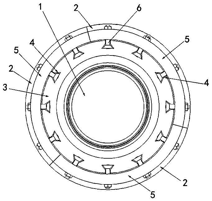 Detachable roller special for composite plate rolling