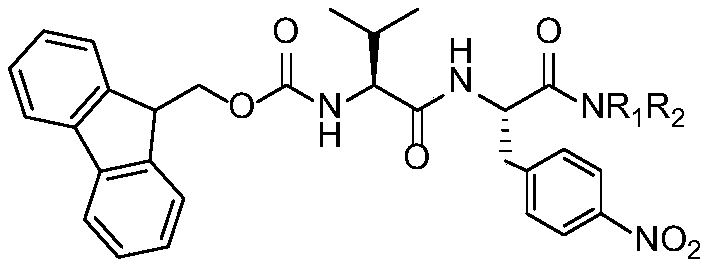 L-p-nitrophenylalanine amide dipeptide derivative and its preparation method and application