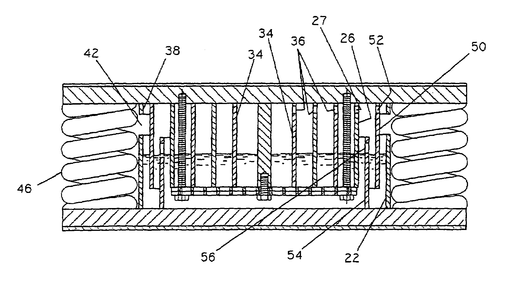 Viscous damper for machinery mounting