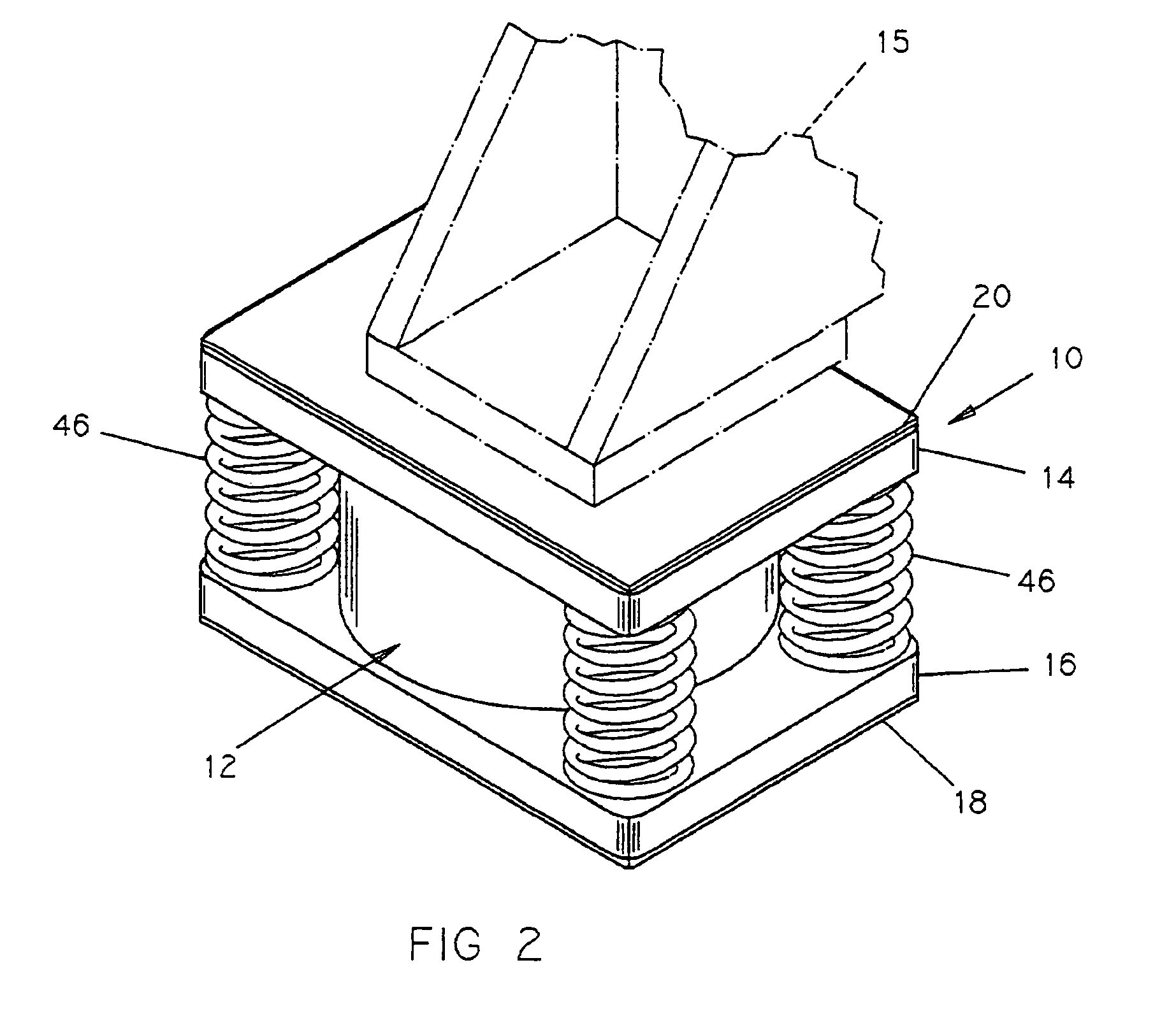 Viscous damper for machinery mounting