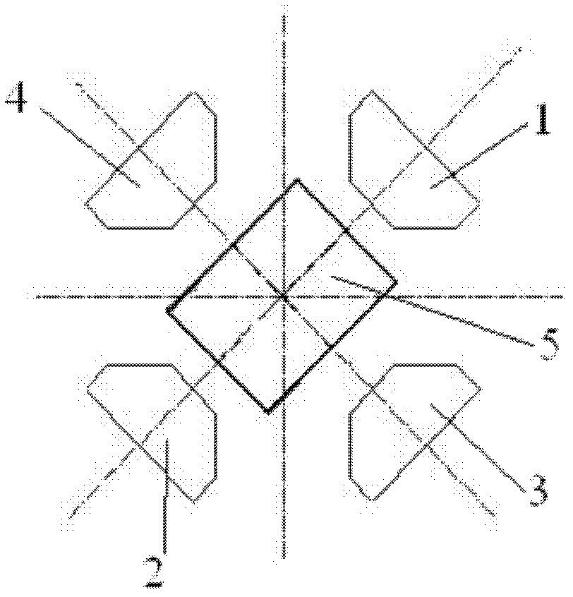 Forging and striking production process for blank with rectangular section