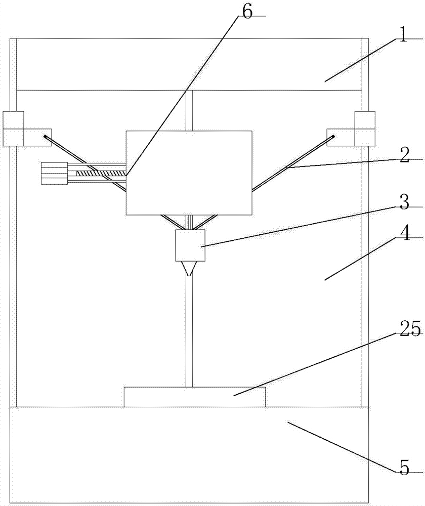 3D printer capable of achieving automatic discharging