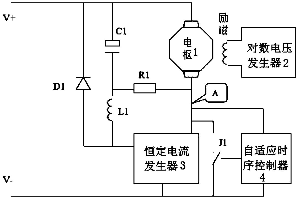 A super-high-power DC amplitude voltage motor starting system