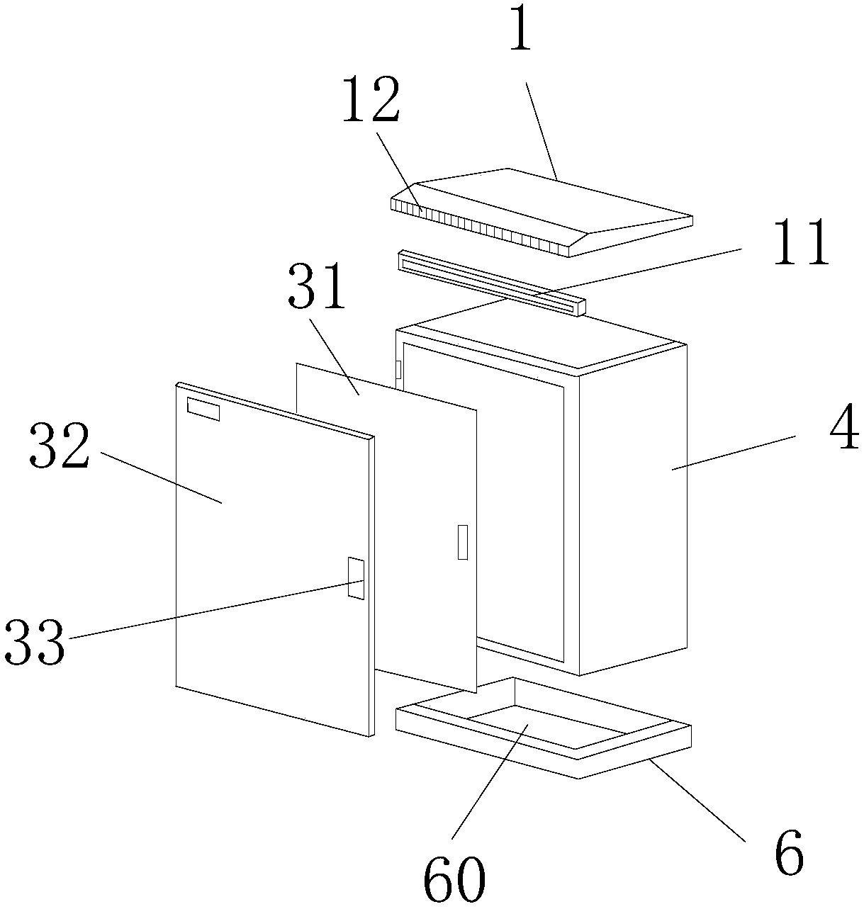 Power distribution box capable of removing moisture