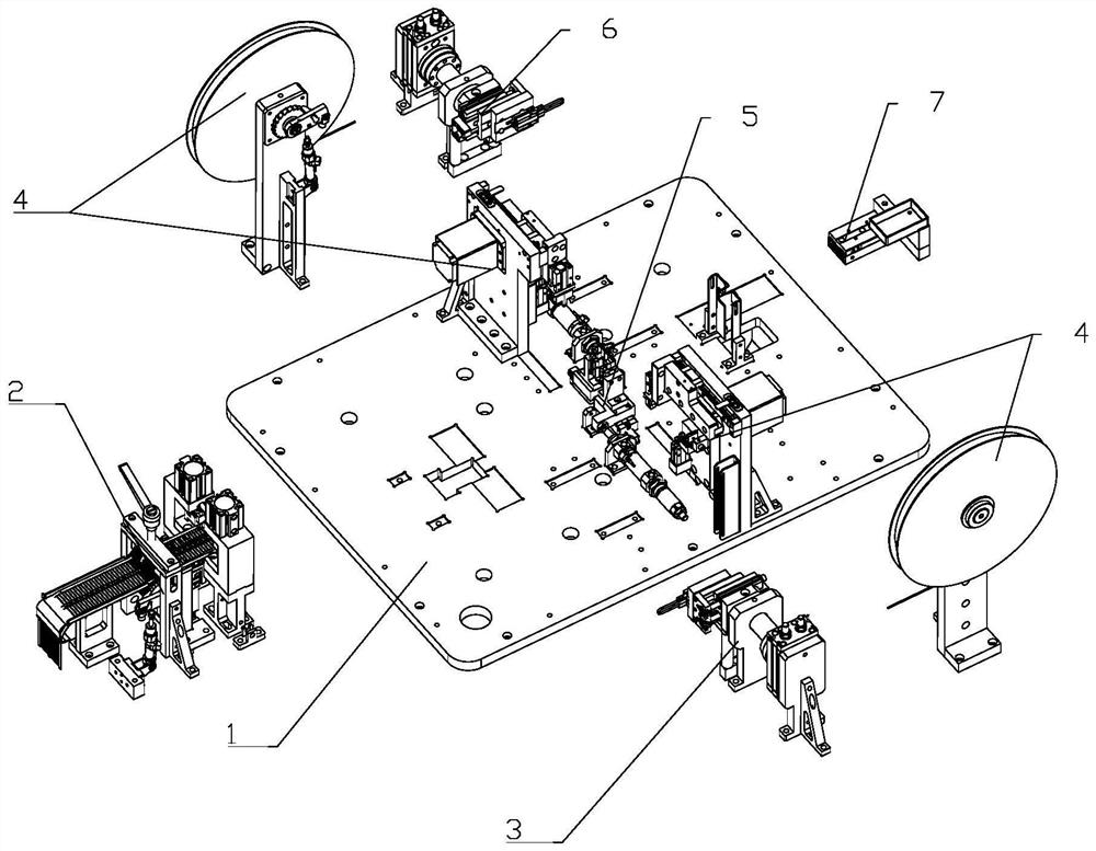 A shaping and feeding device for electronic components and casing equipment for electronic components