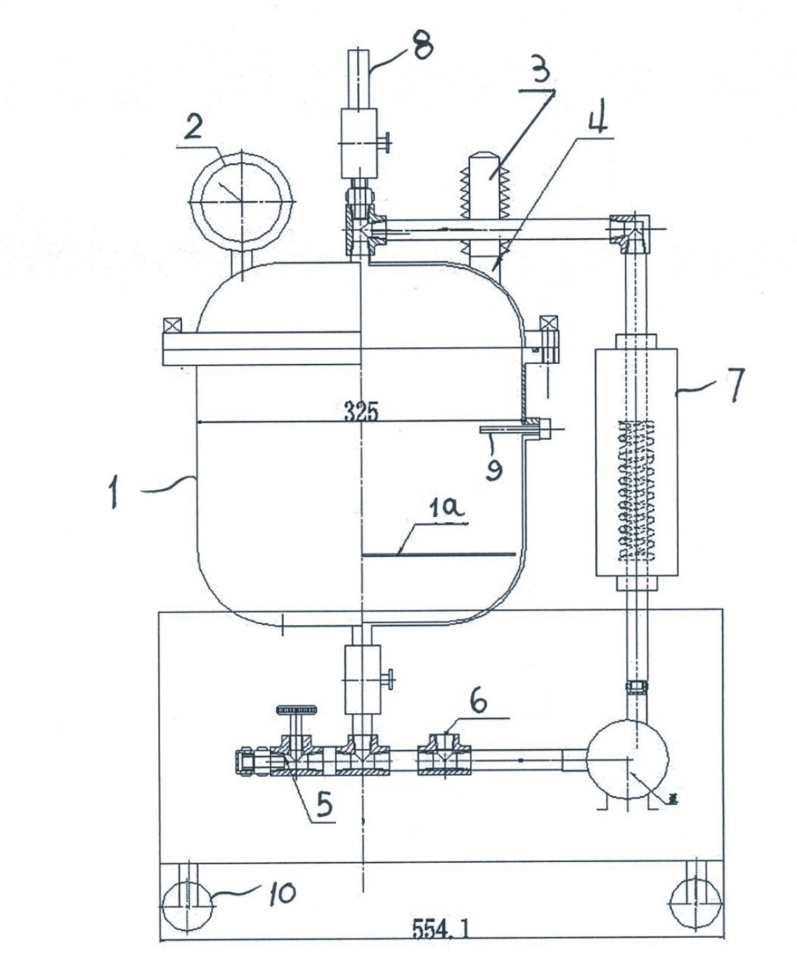 Spot simulation device for fault oil product of transformer