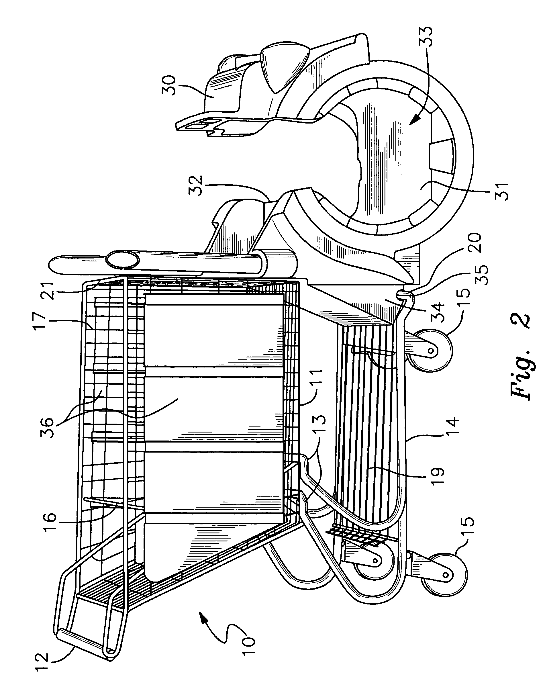 Child carrier attachment for shopping carts