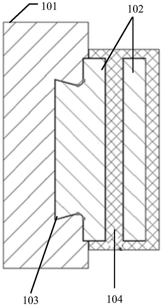 Mobile phone metal frame structure and manufacturing method