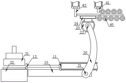 Loading and unloading system for stamping vehicle body connecting bracket