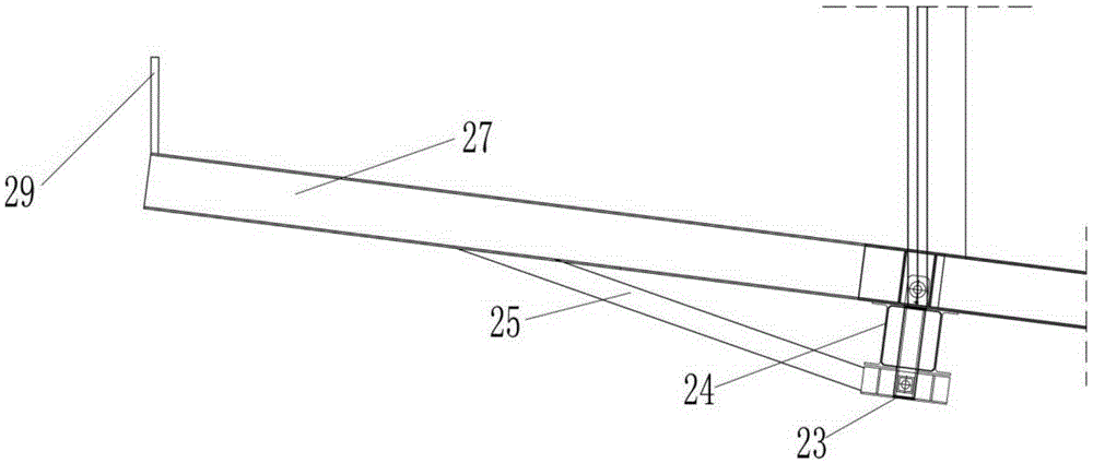 An extended hanging basket for cantilever beam cast-in-place construction and its construction method