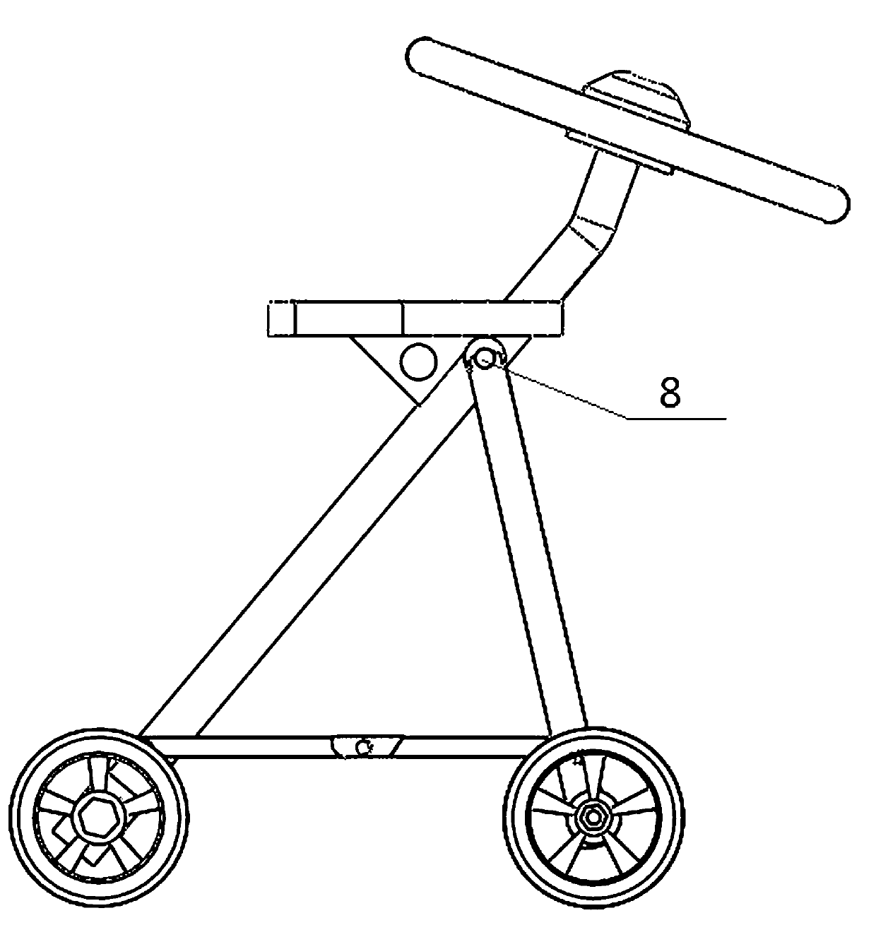 Pushing-type baby walking chair