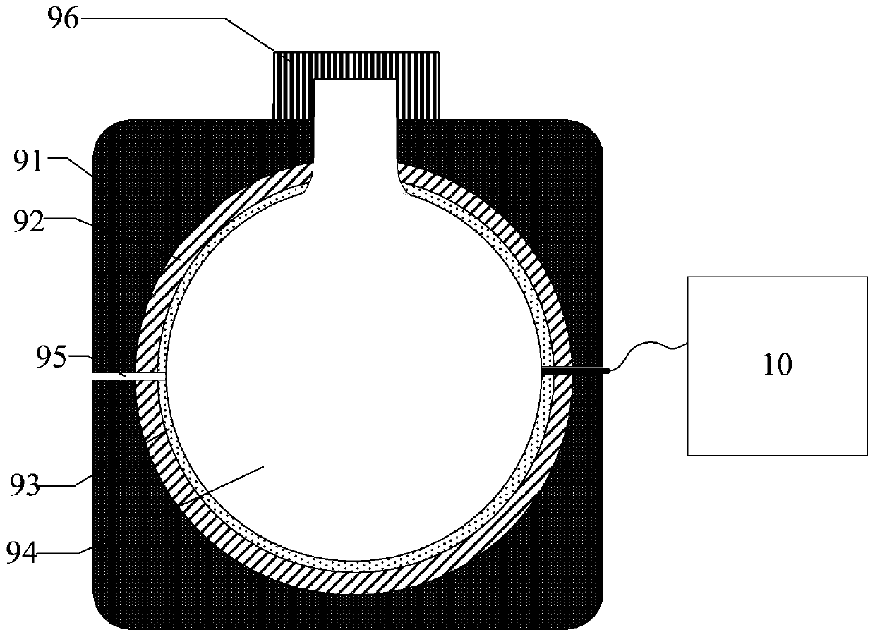 Carbon-14 test sample bottle, test method, and sampling and sample preparation system suitable for testing the mixing ratio of coal-blended biomass power plants