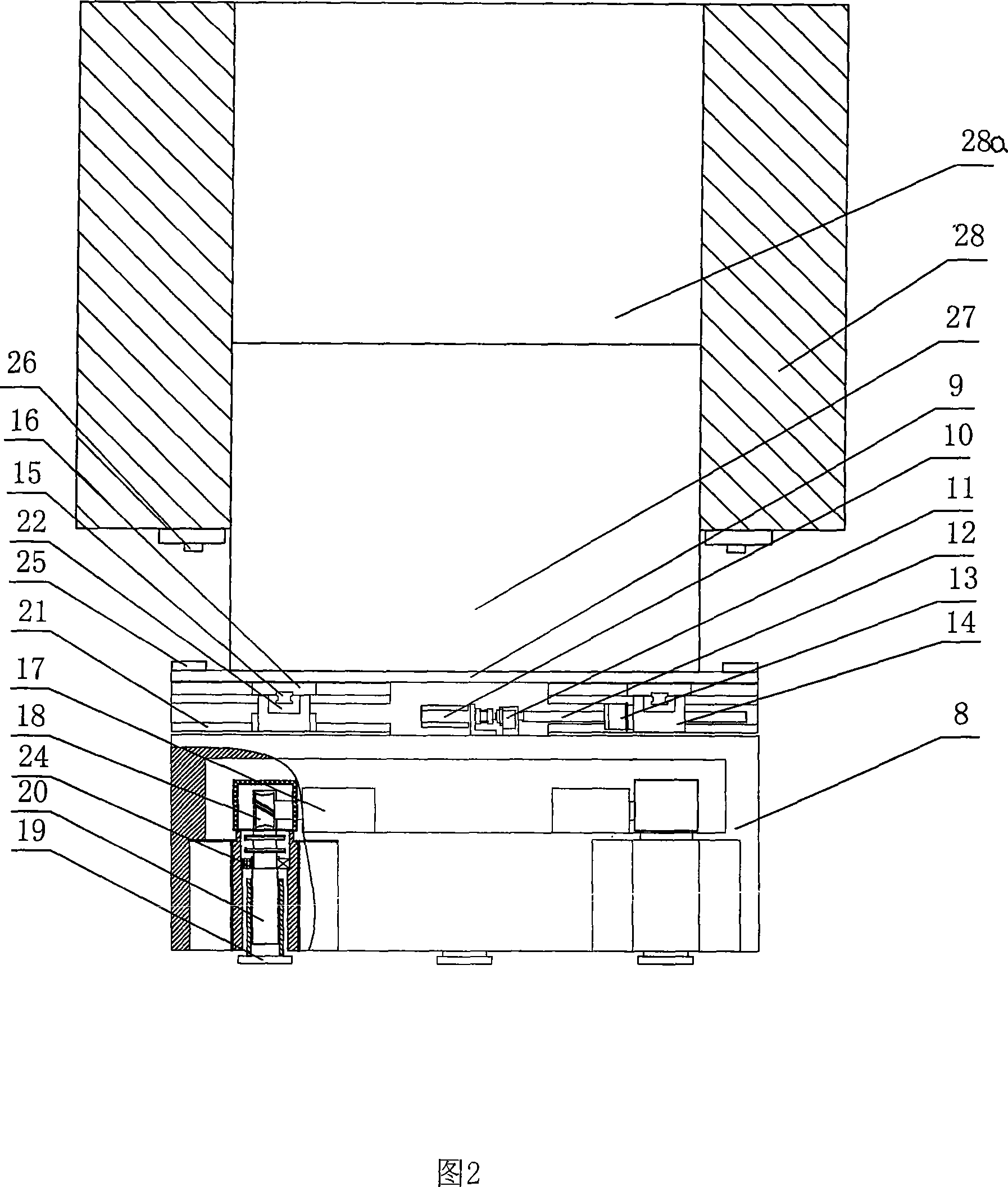 Self control type multi- degree of freedom buttjunction platform