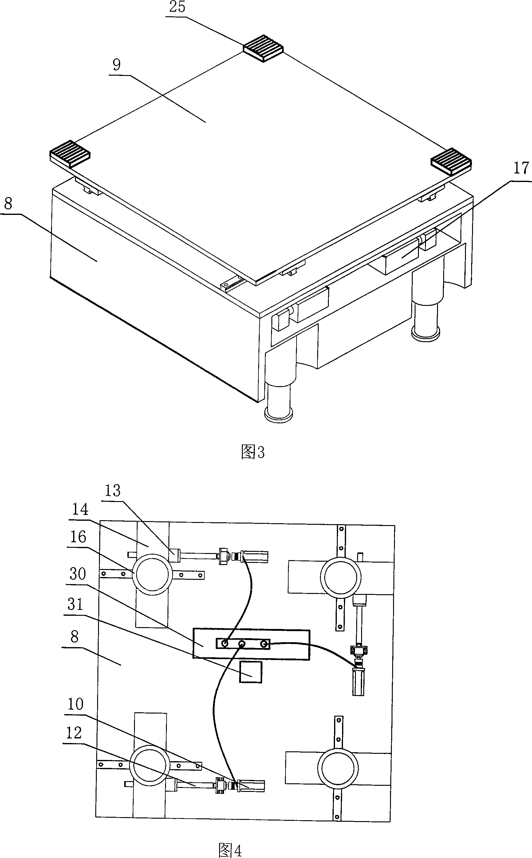 Self control type multi- degree of freedom buttjunction platform