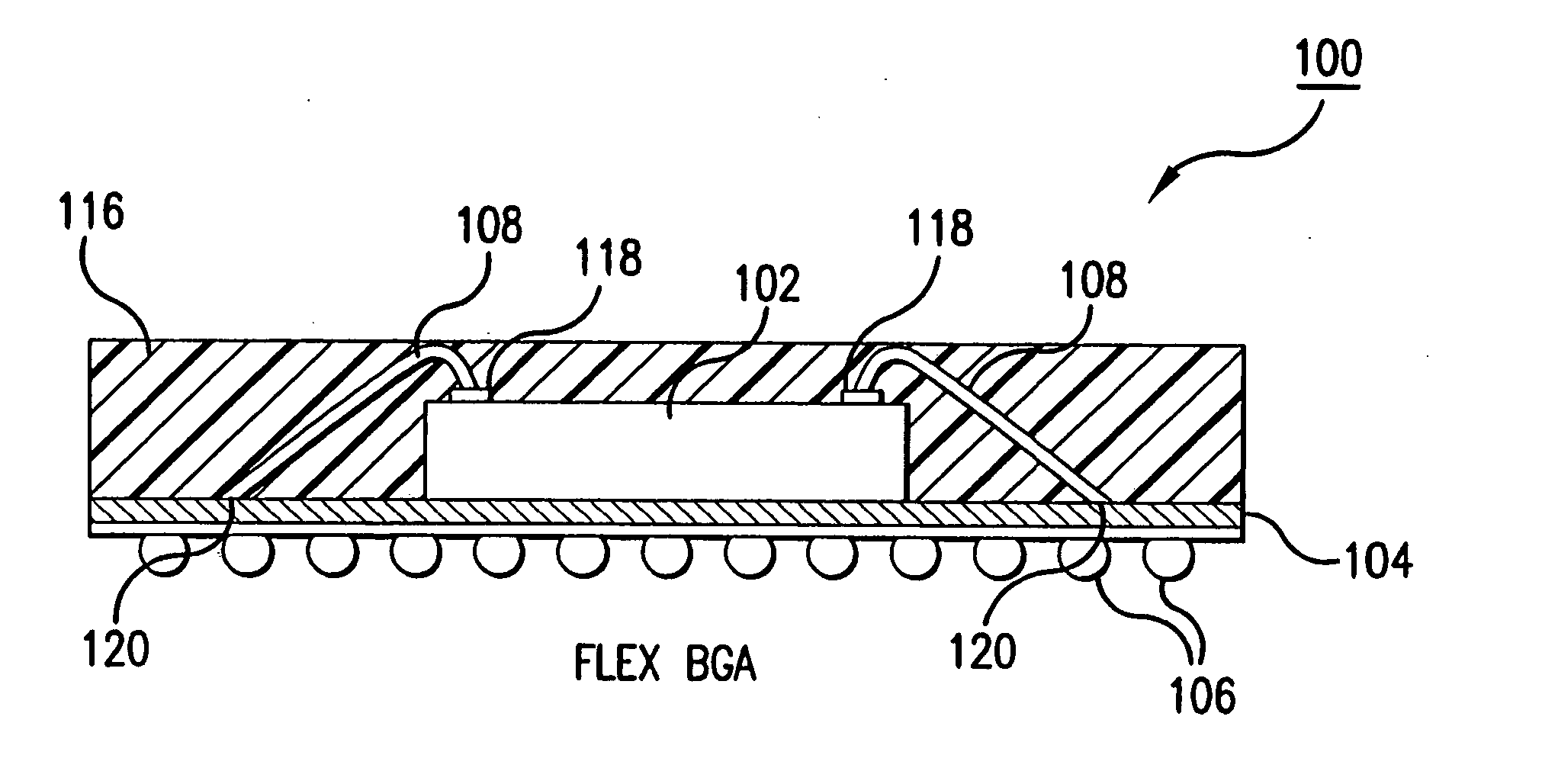 Enhanced die-up ball grid array and method for making the same