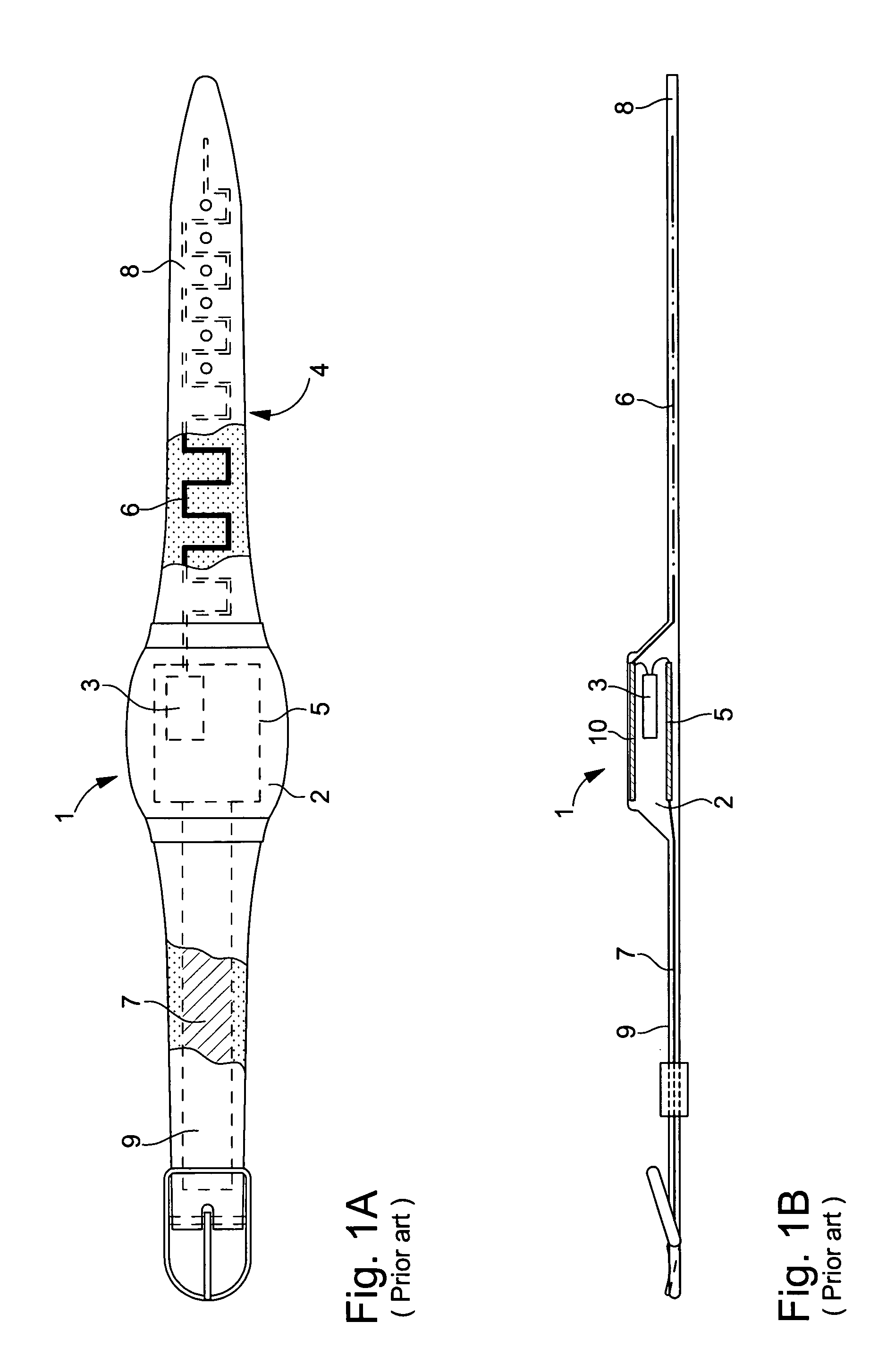 Patch antenna integrated in a wristwatch