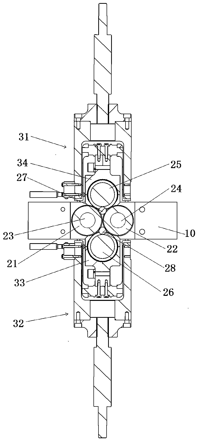 Bearing steel ball loading test bench