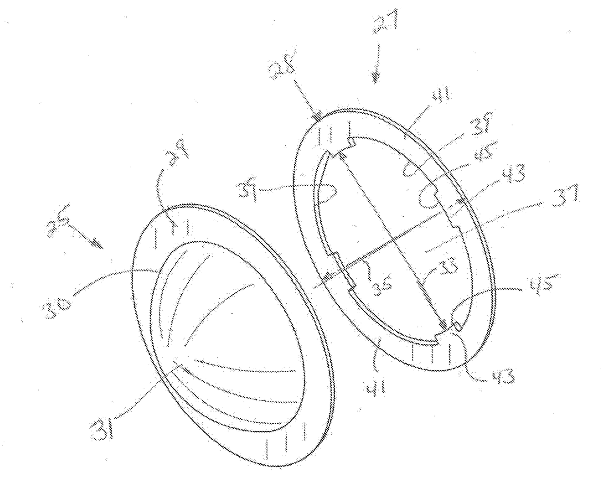 Inlet support structure for a tension acting rupture disc