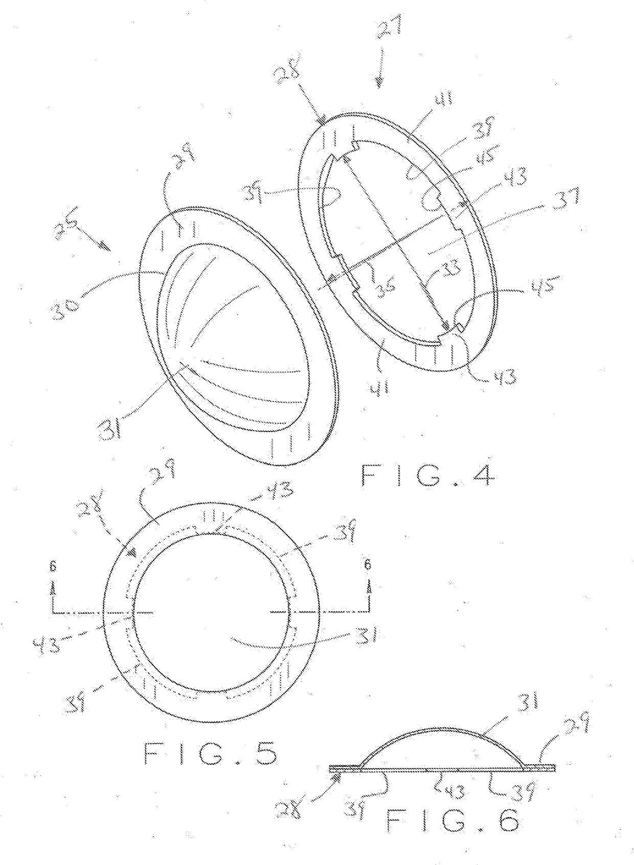 Inlet support structure for a tension acting rupture disc