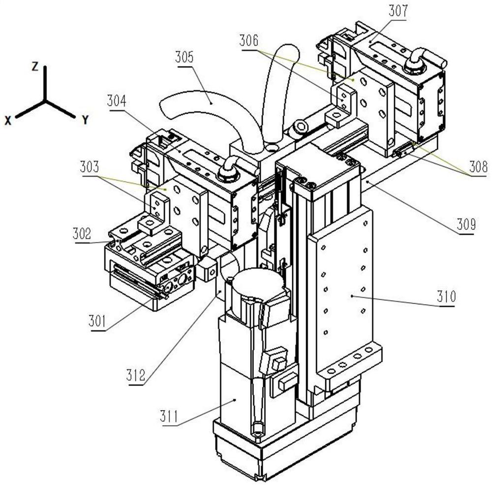 Residual material removing mechanism for liquid crystal panel