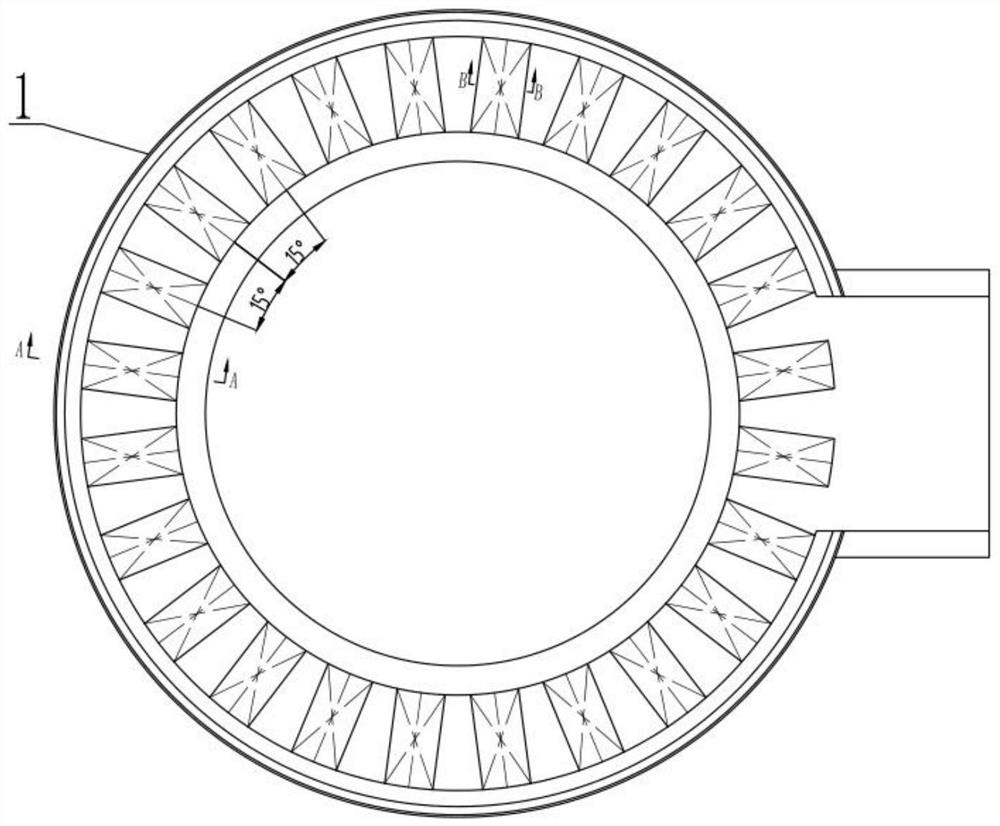 Inclined-channel wall brick gas anti-coke-floating structure of coke dry quenching furnace