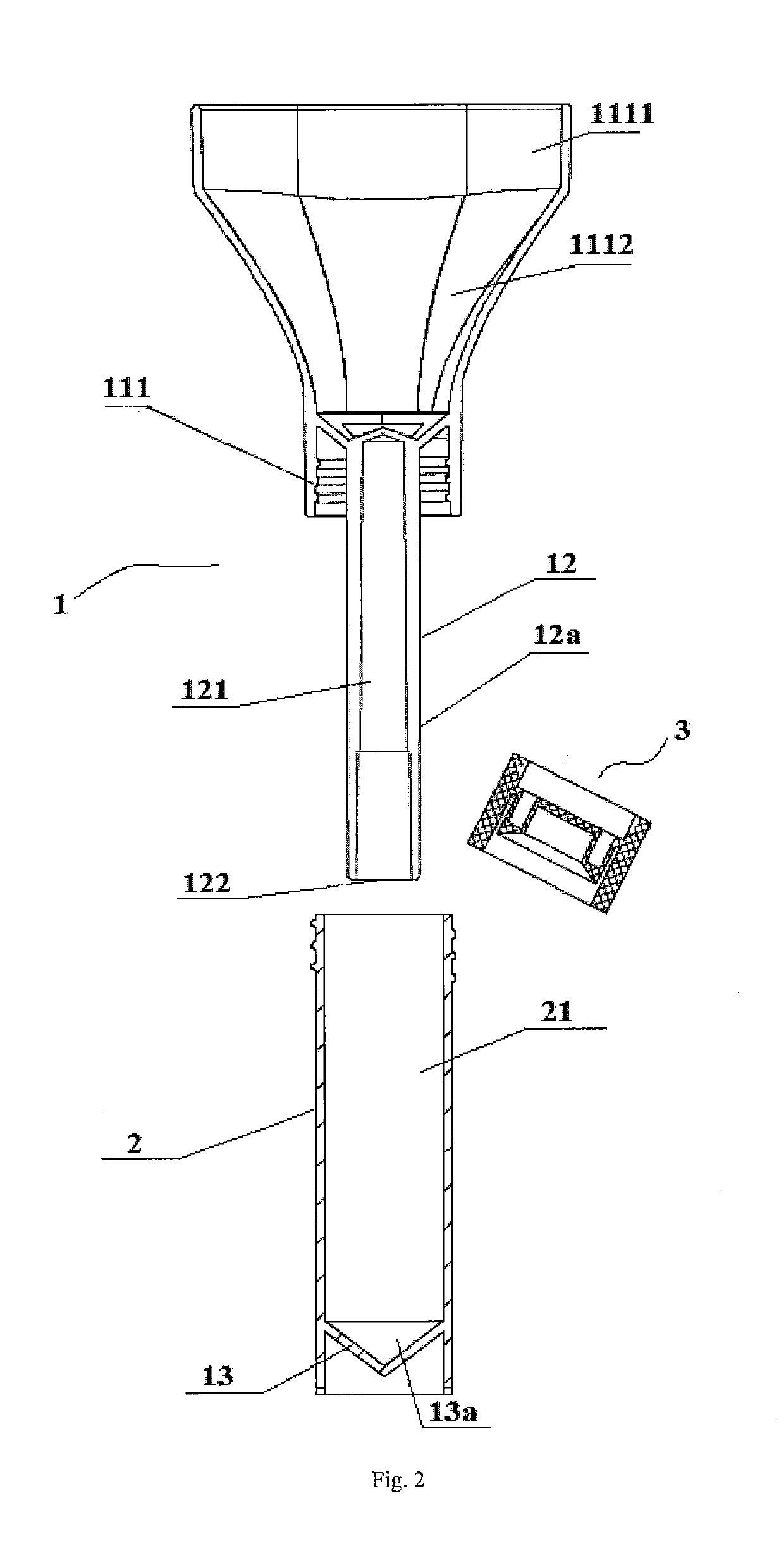 Bodily fluid collector and bodily fluid collection method