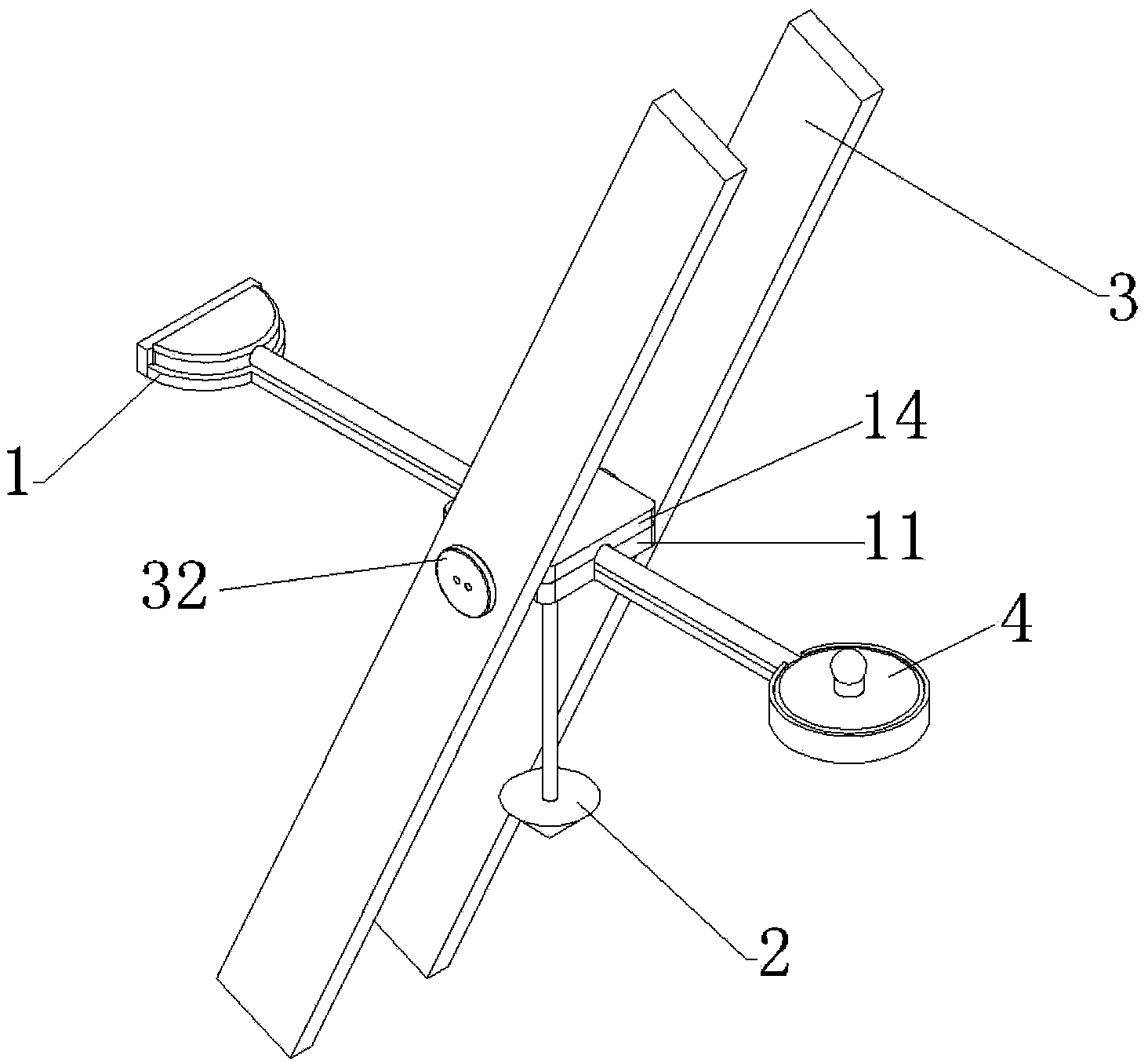 Field intensity probe self-adaptive fixing device