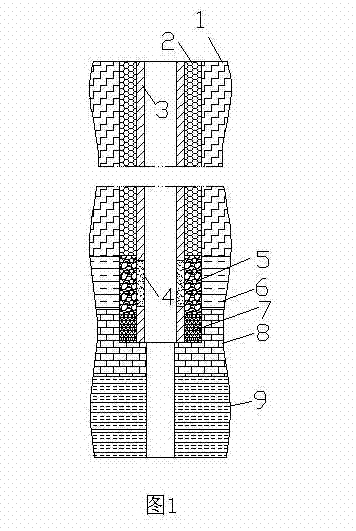 Loose bed and bedrock layer mixed water-intaking and well-forming process for geothermal well