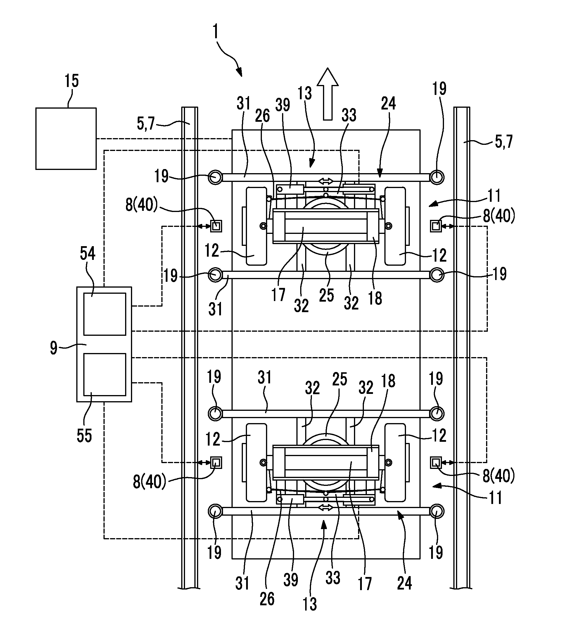 Vehicle and track transportation system