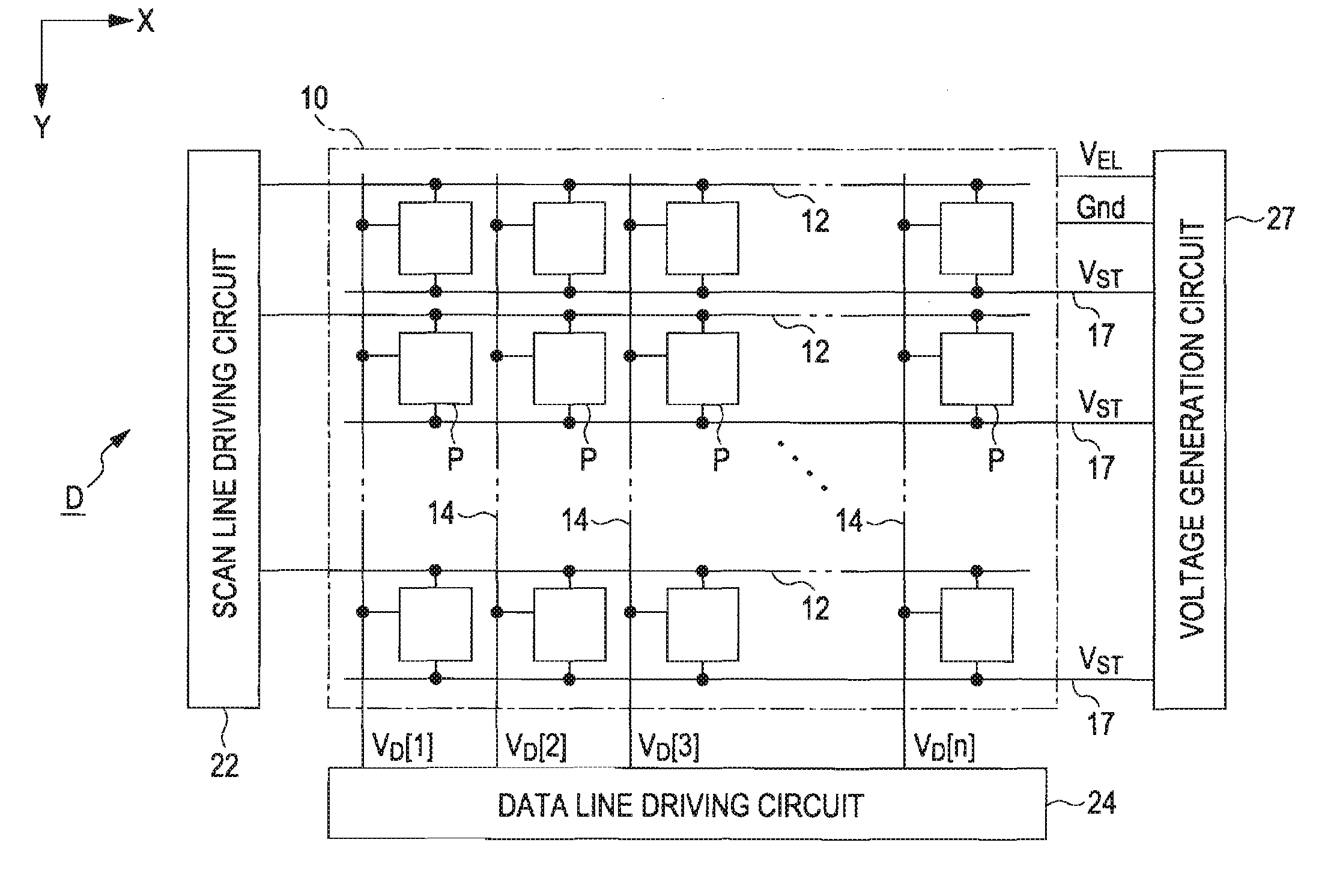 Electric circuit, driving method thereof, electro-optical device, and electronic apparatus