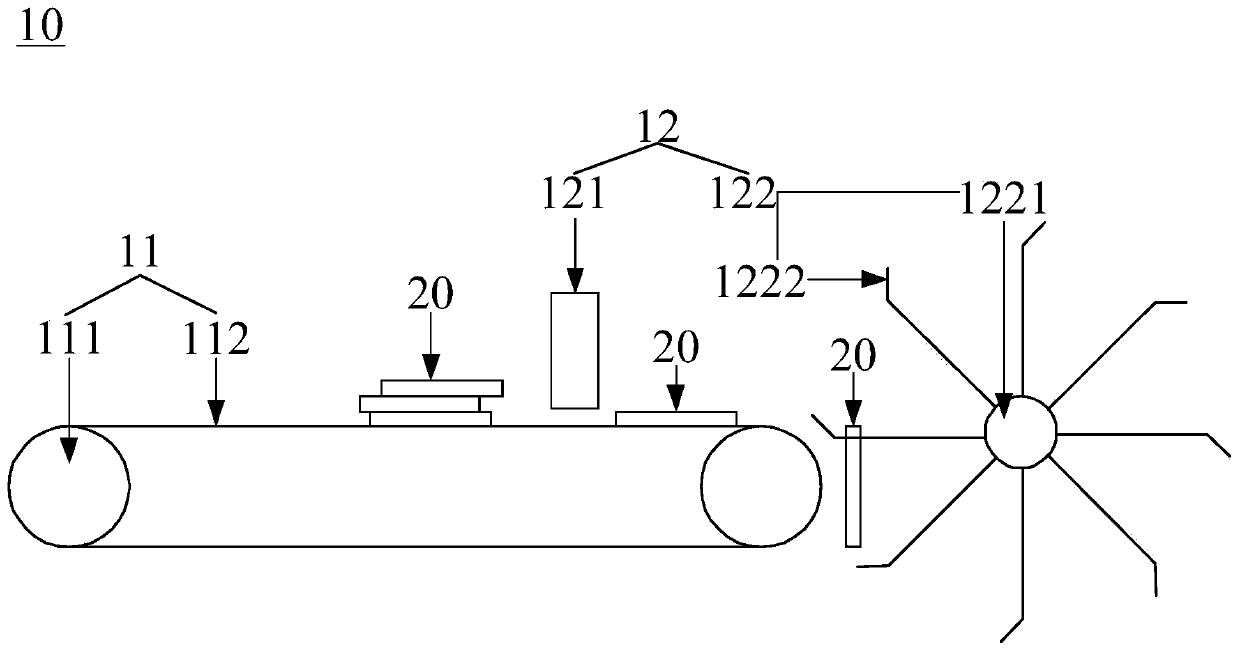 Plastic frame sorting device