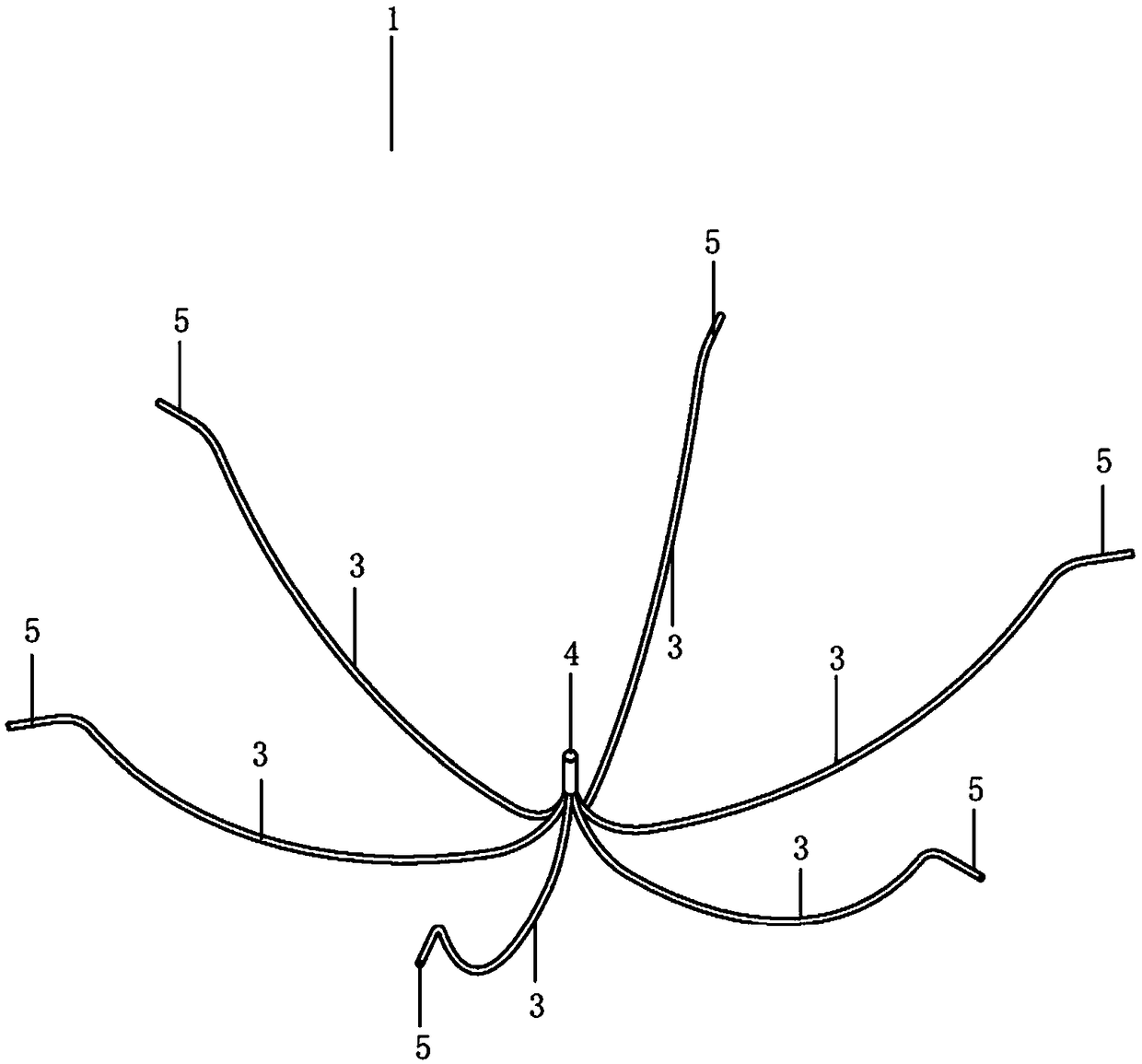 Fixing device for left ventricular aneurysm and system of device