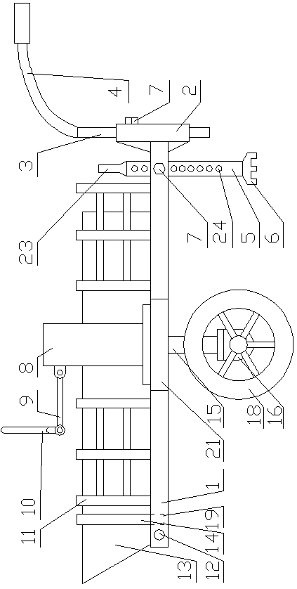 Mechanical trolley with convenience in loading and unloading goods