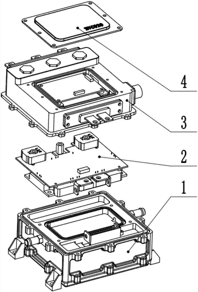 Electric vehicle motor controller structure