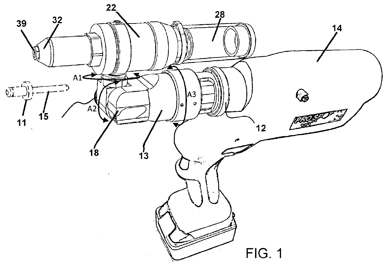 Handheld Handle-Powered Pull Riveter