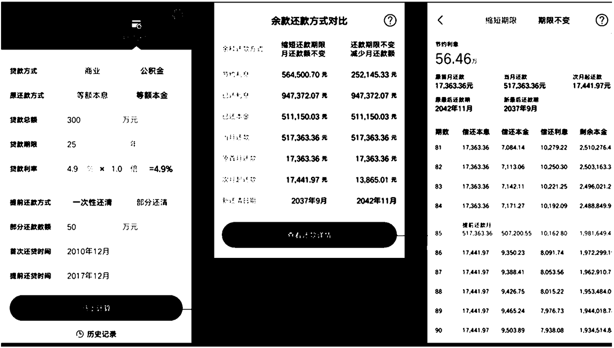 Housing mortgage information processing method and device