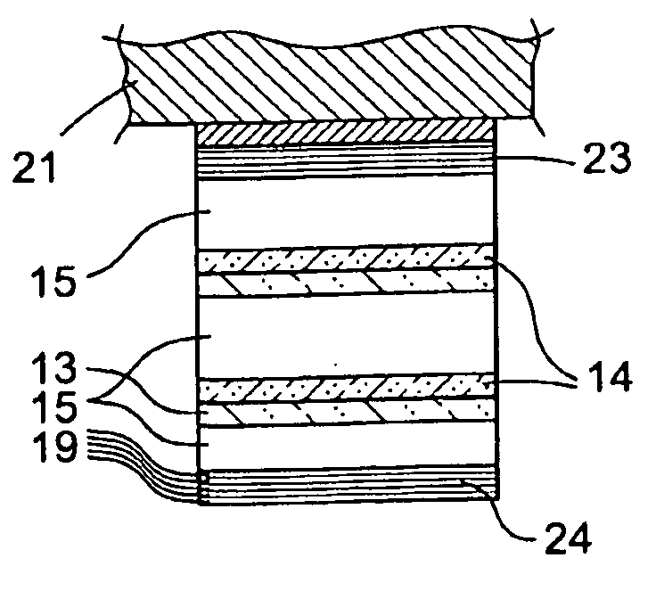 Saturable absorber structure