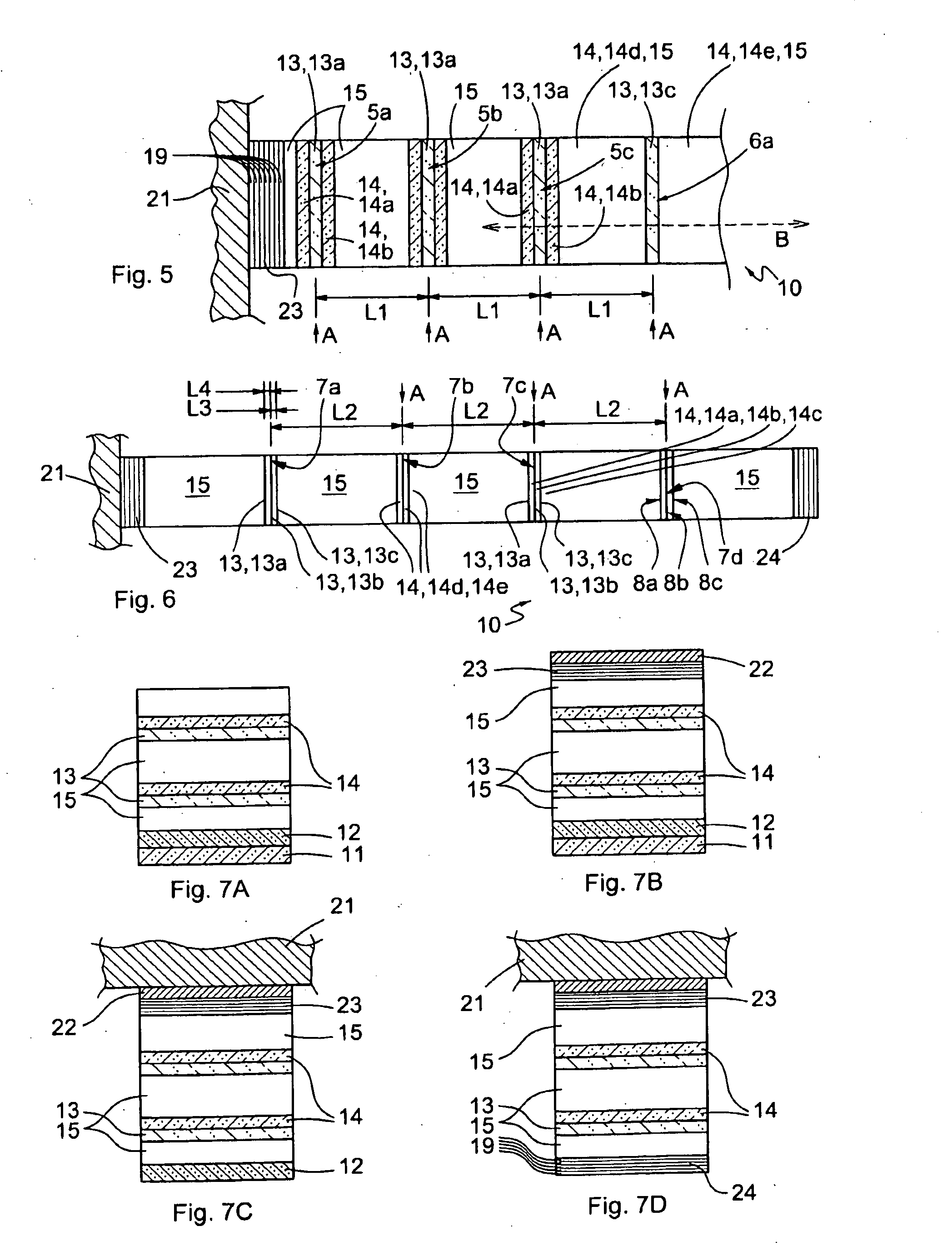 Saturable absorber structure