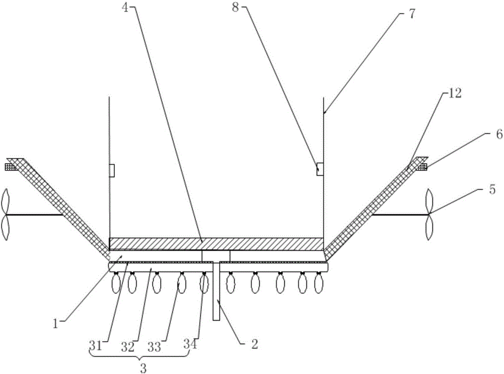 Mobile sewage detection device with balance adjustment function