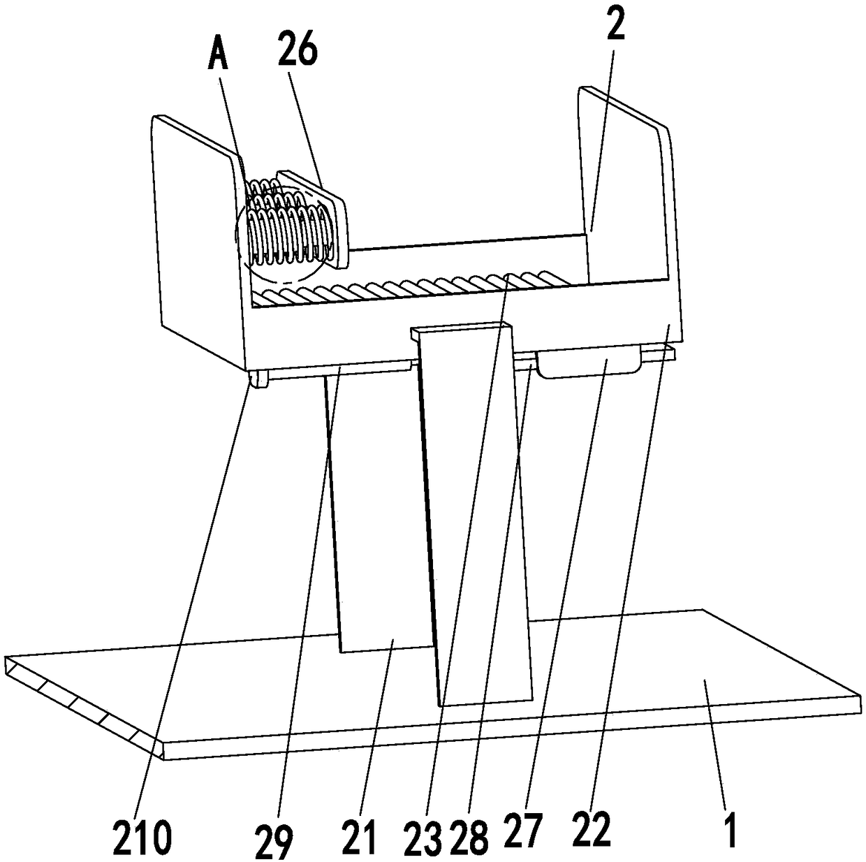 Environment-friendly recovery processing assembly line for solar photovoltaic module