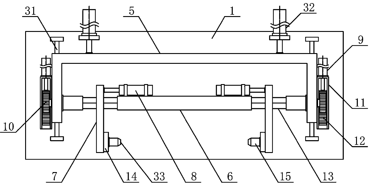 Base paper roll transfer feeding mechanism