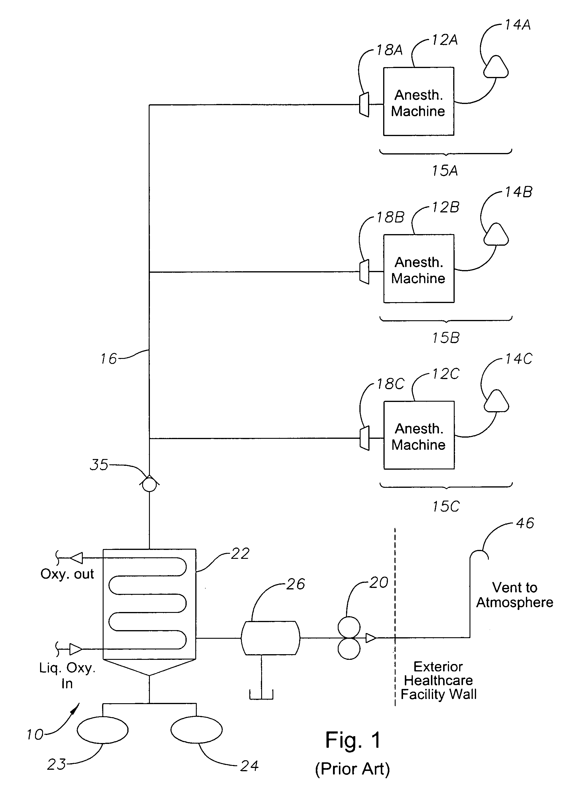 Method and apparatus for self-contained anesthetic gas reclamation