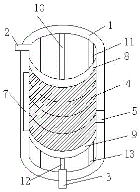 Variable medium layer sewage treatment oil-water separator